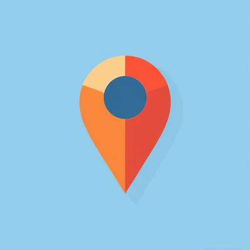Icono de un alfiler de mapa estilizado